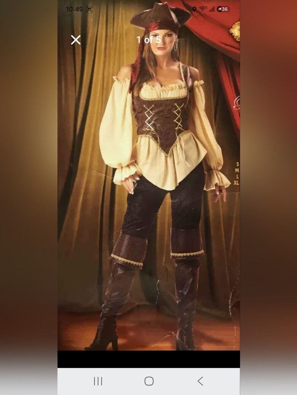 Renaissance Pirate-Inspired Women's Brown Velvet Pants